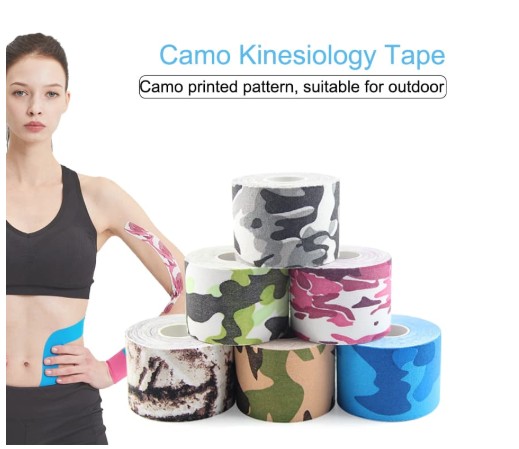 Nastro di kinesiologia camo